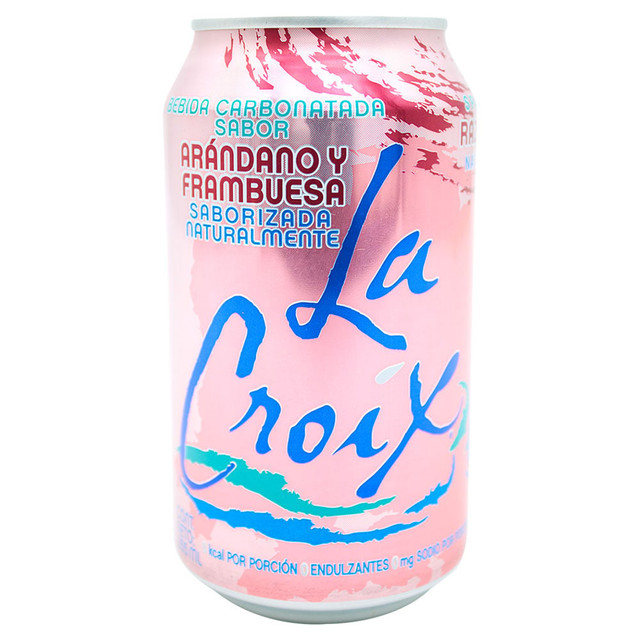 La Croix Arándano Frambuesa (lata)