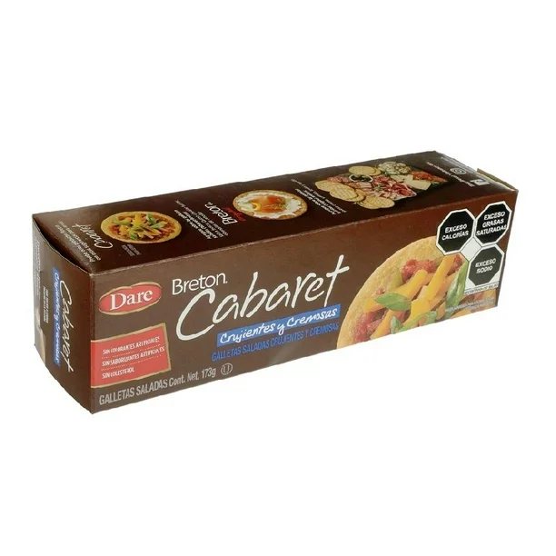 Crispy and creamy savory crackers Cabaret(box)